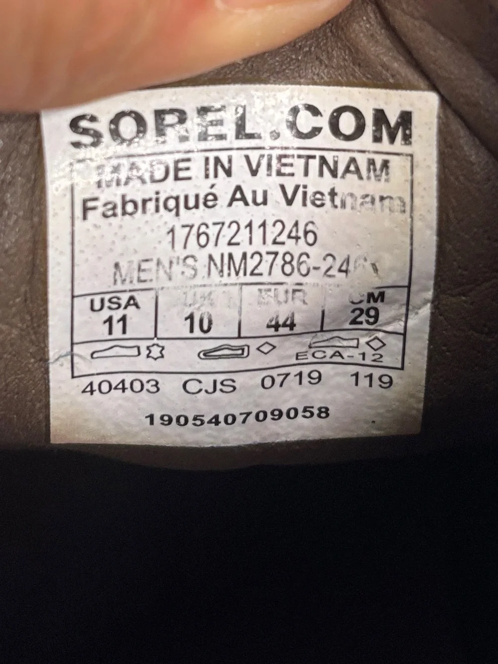 Sorel Madson II Chukka Waterproof Leather Boots Men’s 11 Brown Lace Up Casual